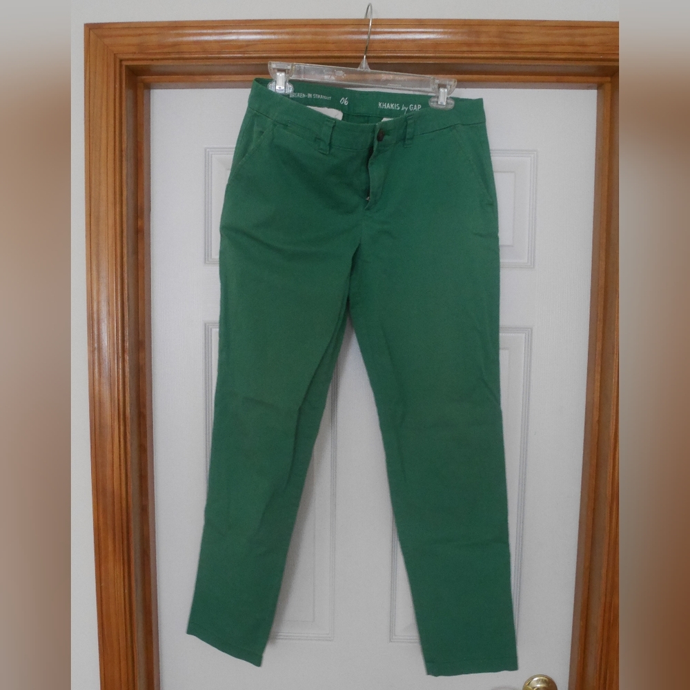 Broken-in Straight Khakis by Gap